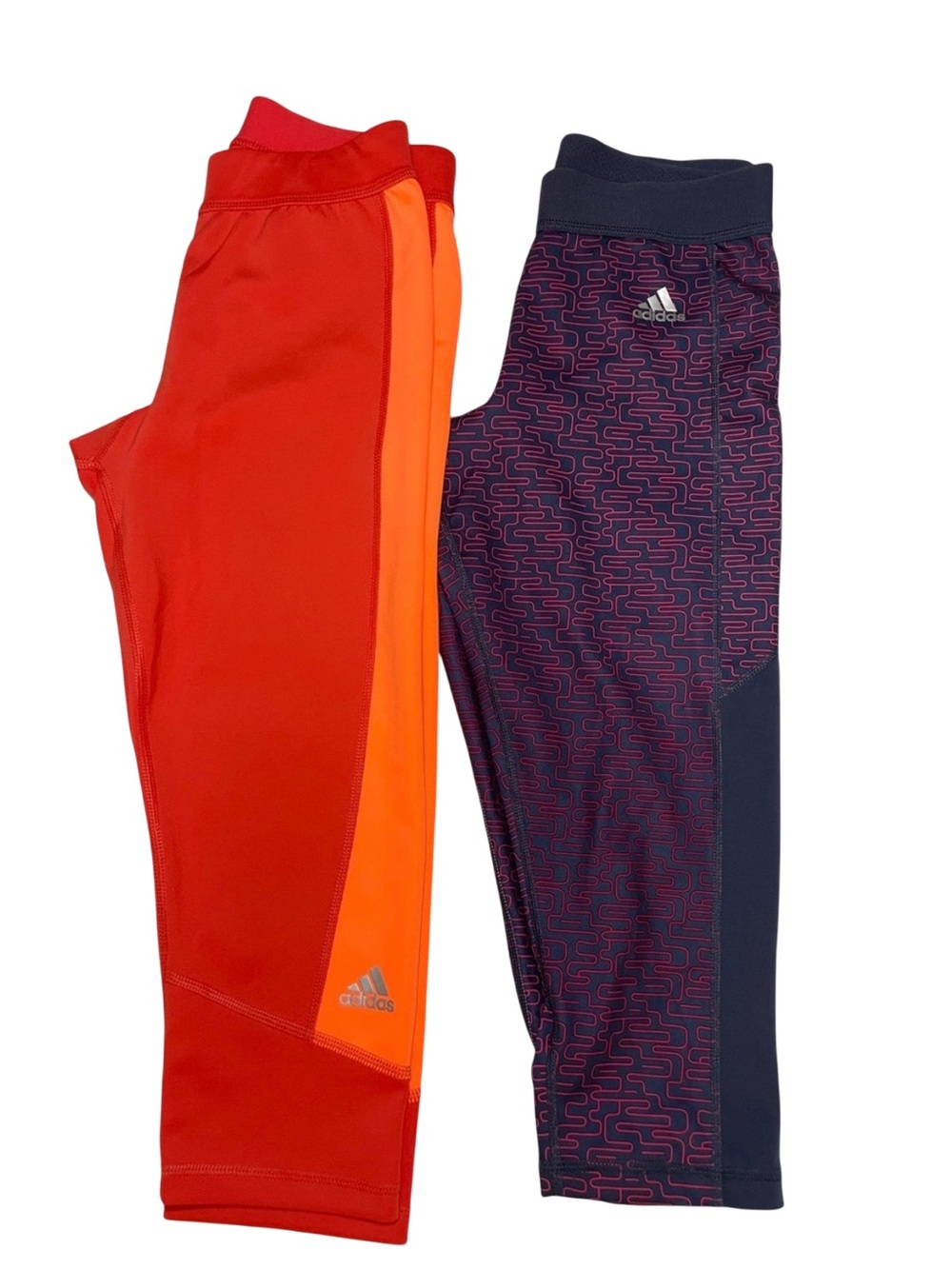 Lot of 2 Adidas Techfit Climalite Compression Leggings Crop Small - Picture 2 of 13